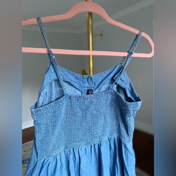 100% Cotton Denim Romper Jumpsuit Boho Summer Beach Justify Vaca Resort Travel - Picture 7 of 10